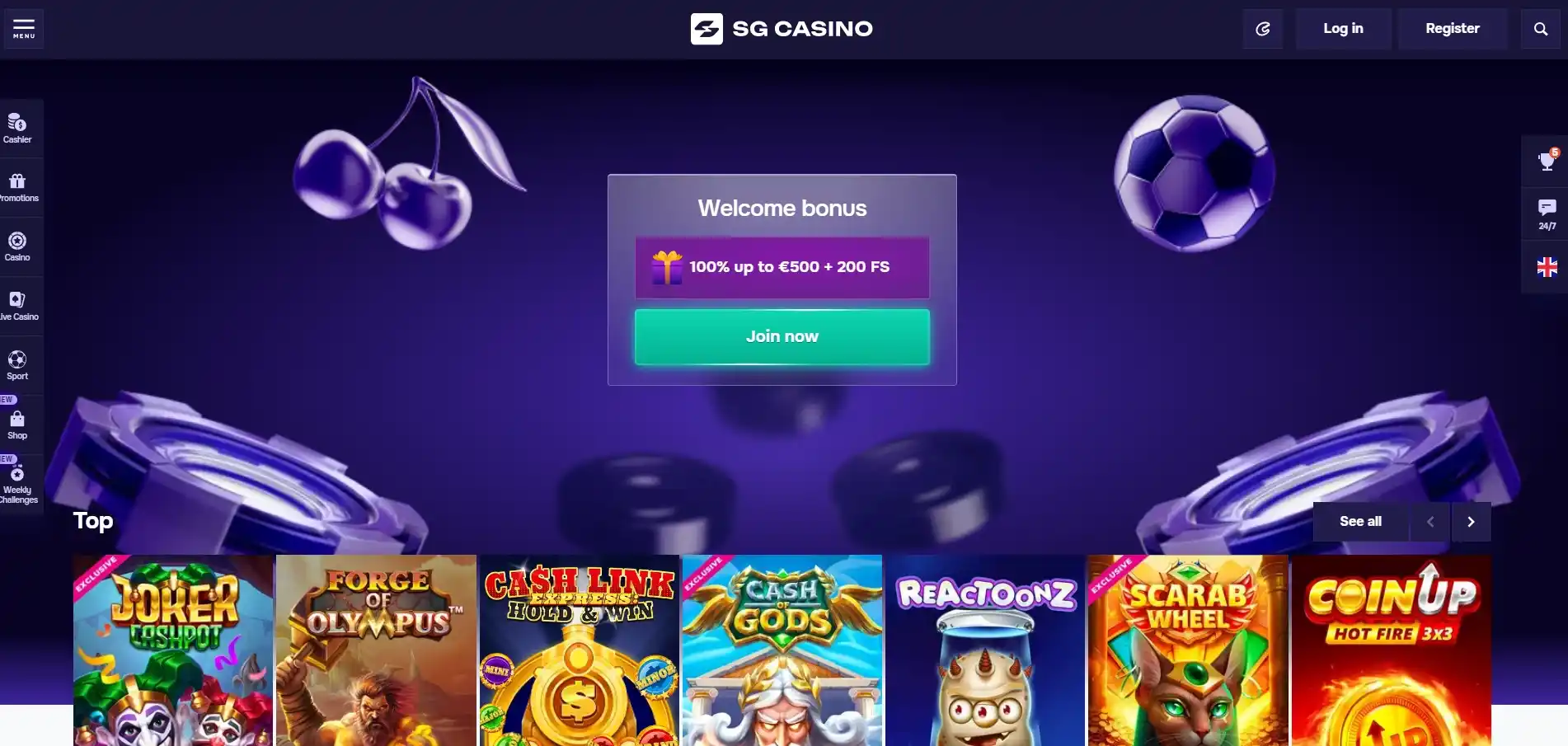 SG Casino casino review section 4